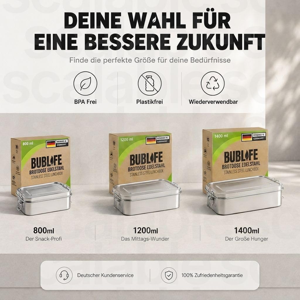 800ml Brotdose, Lunchbox, Brotdose Kinder mit Fächern, Bento Box Kinder, Jausenbox, Lunchbox Erwachs