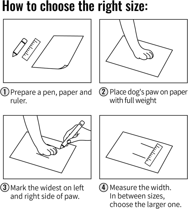 MOKCCI Truelove Hundeschuhe, wasserdicht, mit reflektierenden Riemen, für kleine, mittelgrosse und g
