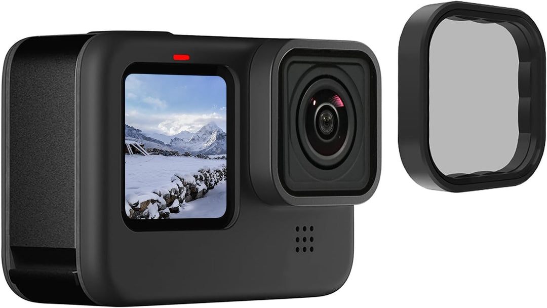 TELESIN Polarisationsfilter für GoPro Hero 12 Hero 11 Hero 10 Hero 9 Black, CPL Zirkular-Polarisatio
