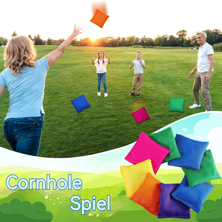 48 Stück Sandsäckchen, Cornhole Säckchen, Nylon Sitzsäcke, Werfen Spiel Für Kinder, Outdoor Spiele,