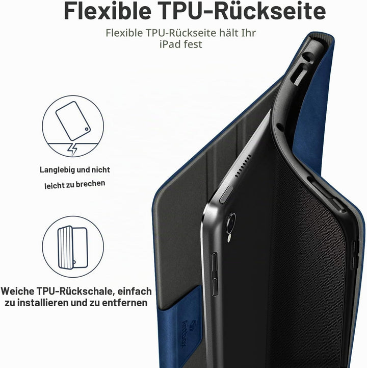 Antbox Hülle für iPad Air 3 2019 10.5 Zoll/iPad Pro 10.5 2017 mit Apple Pencil Halter Auto Schlaf/Wa