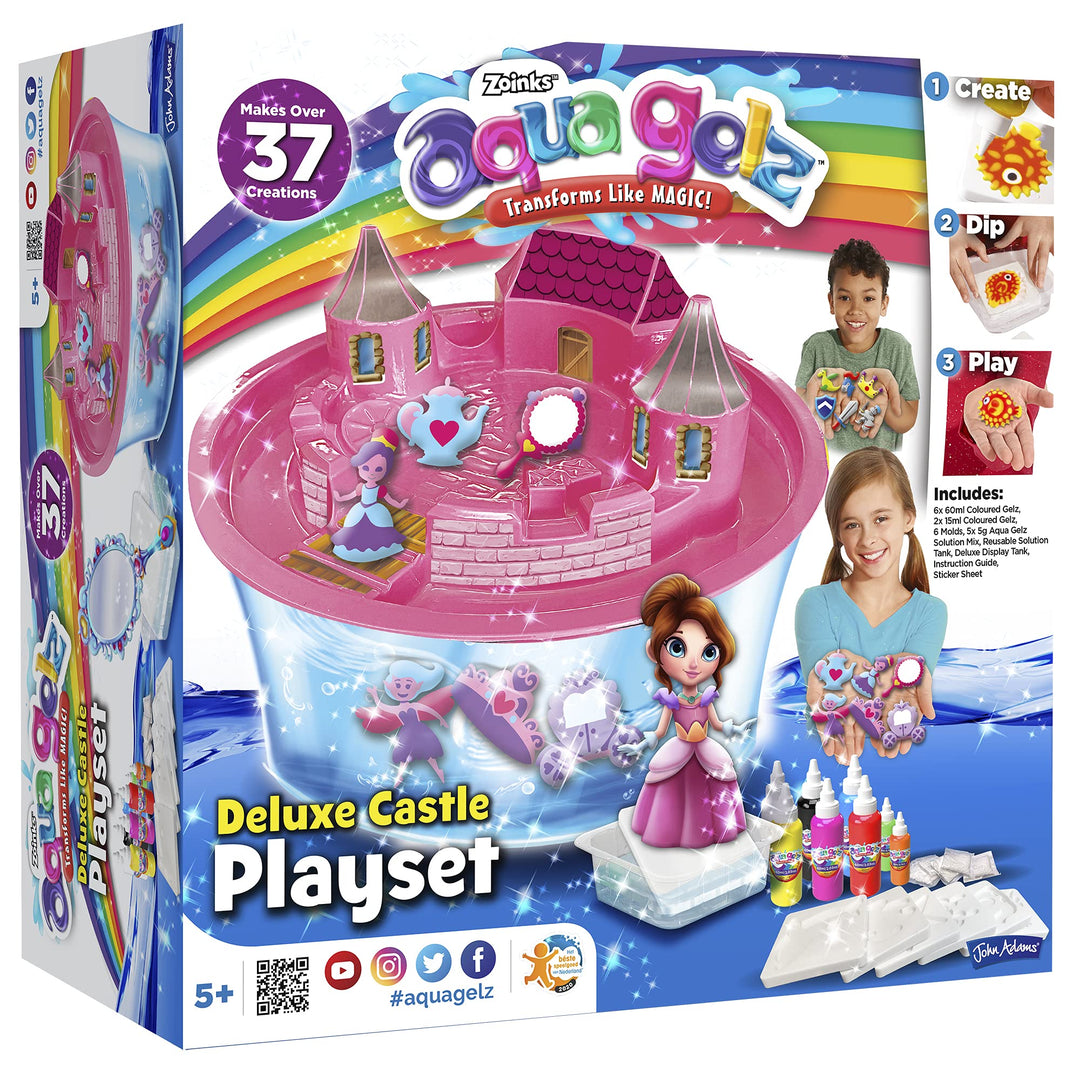 John Adams , Aqua Gelz Deluxe Castle Playset: Aqua Gelz transforms Like Magic! , Arts & Crafts , Age