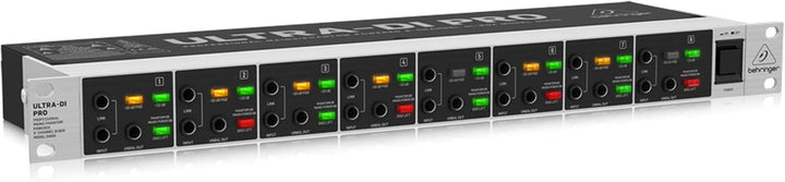 Behringer DI800 8-Kanal-DI-Box, professionell, Netz-/Phantomspeisung ULTRA-DI PRO DI800 V2 Single, U
