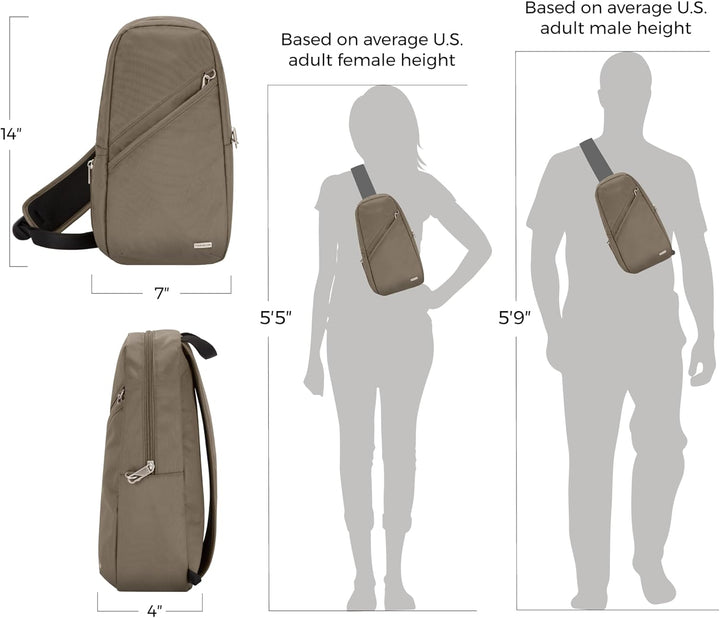 Travelon Classic Sling Bag Muskat, Muskat