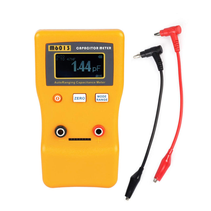 BuyWeek Kondensatormessgerät, Hochpräzises Digitales Kapazitätsmessgerät LCD Kondensator Tester für