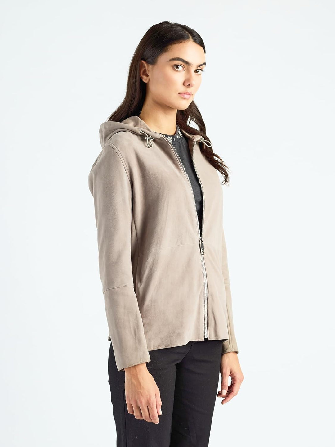 MAZE Damen Lederjacke 4202192 XL greige, XL greige