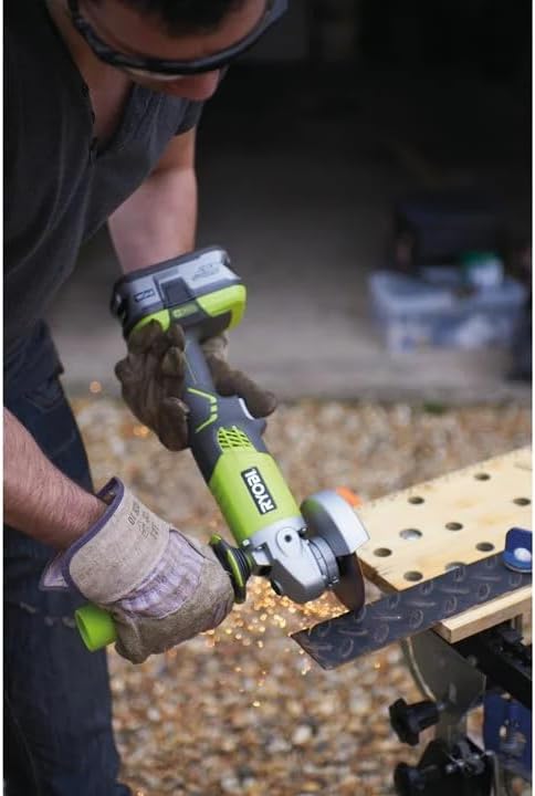 Ryobi 5133001903 R18AG-0 One+ Winkelschleifer, kabellos, abgewinkelt