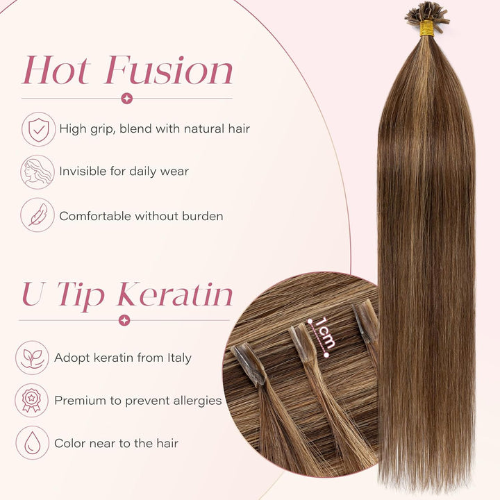 Elailite Extensions Echthaar Bonding 1g/s 50cm 