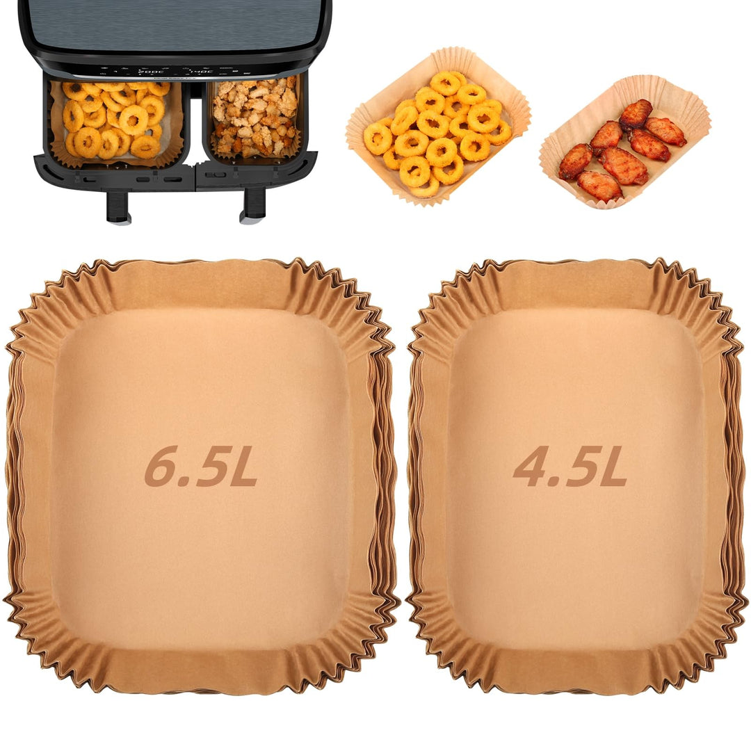 Luftfritteuse-Liner für Tefal XXL Dual Easy Fry 11L, Papierzubehör für EY942BG0 (100