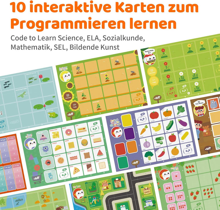 MatataStudio Aktivitätsbox für Tale-Bot Pro Kinder Roboter mit 6 Doppelseitige Interaktive Karten(10