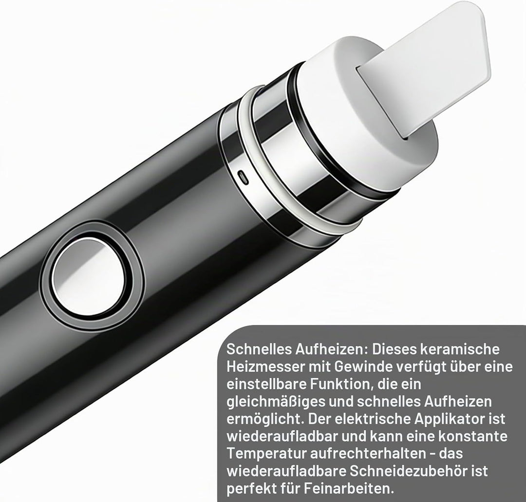 Ceramic Hot Knife, Keramik Heizmesser 510, Elektrisch Dab Werkzeug, Tragbares Heizmesser Wachszubehö