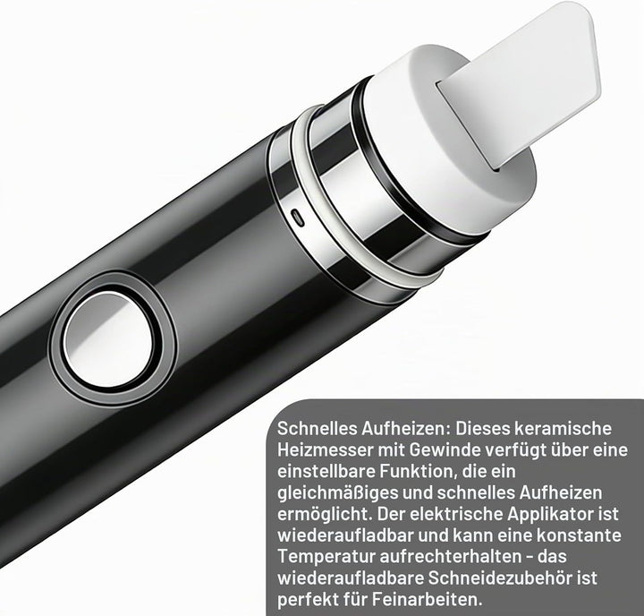 Ceramic Hot Knife, Keramik Heizmesser 510, Elektrisch Dab Werkzeug, Tragbares Heizmesser Wachszubehö
