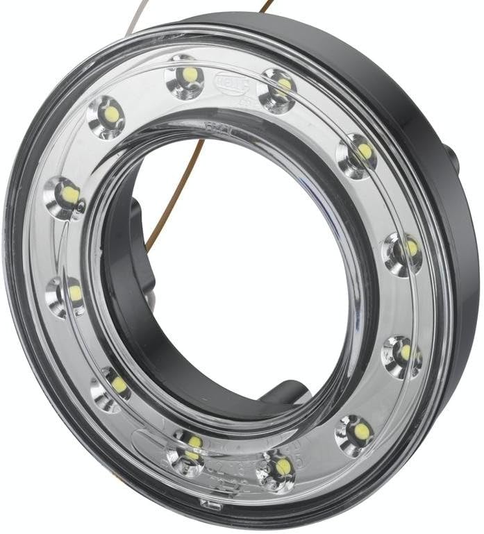 HELLA - Positionsleuchte - LED - 12V - Einbau/Schraubanschluss - Lichtscheibenfarbe: glasklar - Kabe