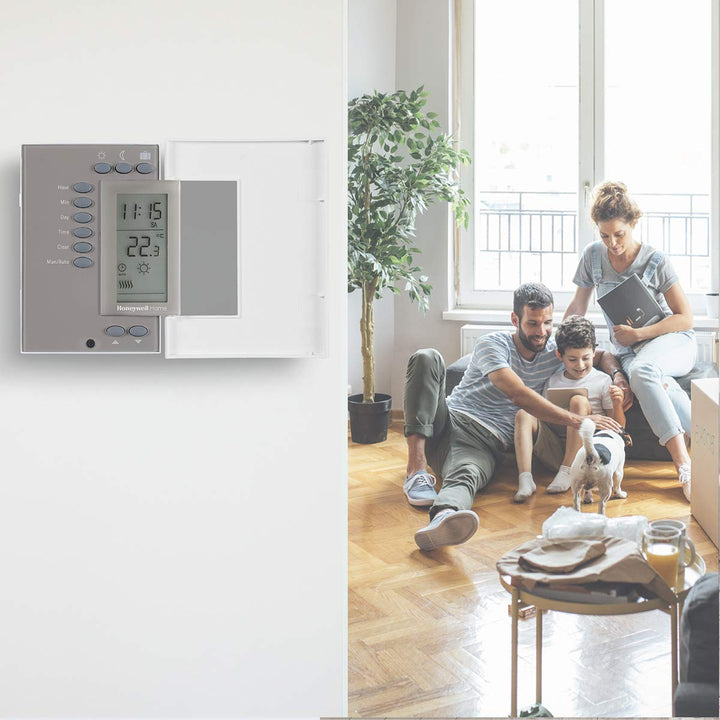 Honeywell Home T140C110AEU T140 7-Day Programmable Wired Thermostat, White, 7-Day Programmable