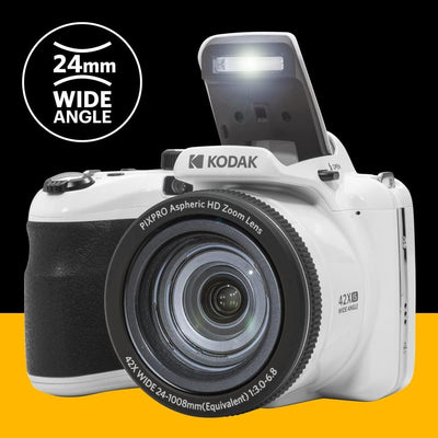 KODAK Pixpro Astro Zoom AZ425 – Digitalkamera Bridge, 42-facher optischer Zoom, 24 mm Weitwinkel, 20