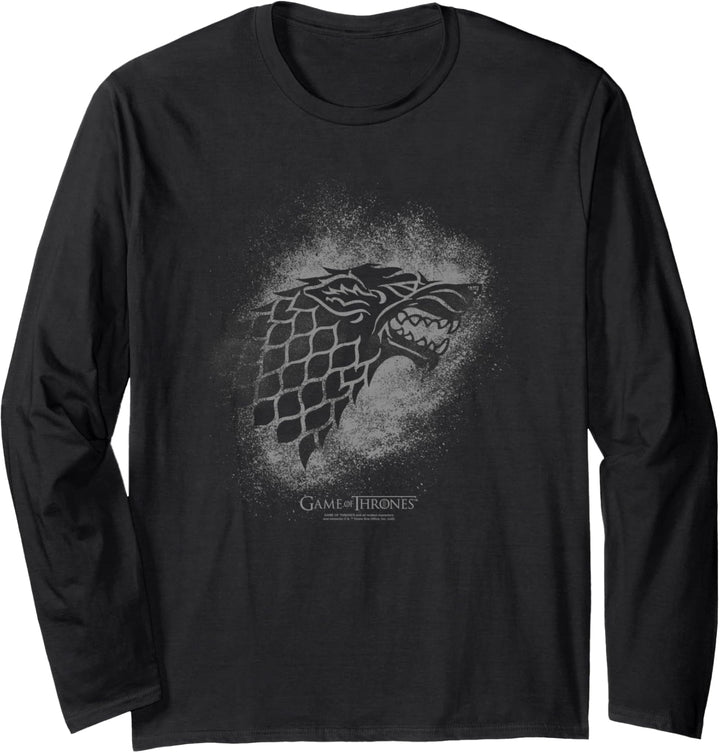 Game of Thrones Stark Sprayed Outline Sigil Langarmshirt