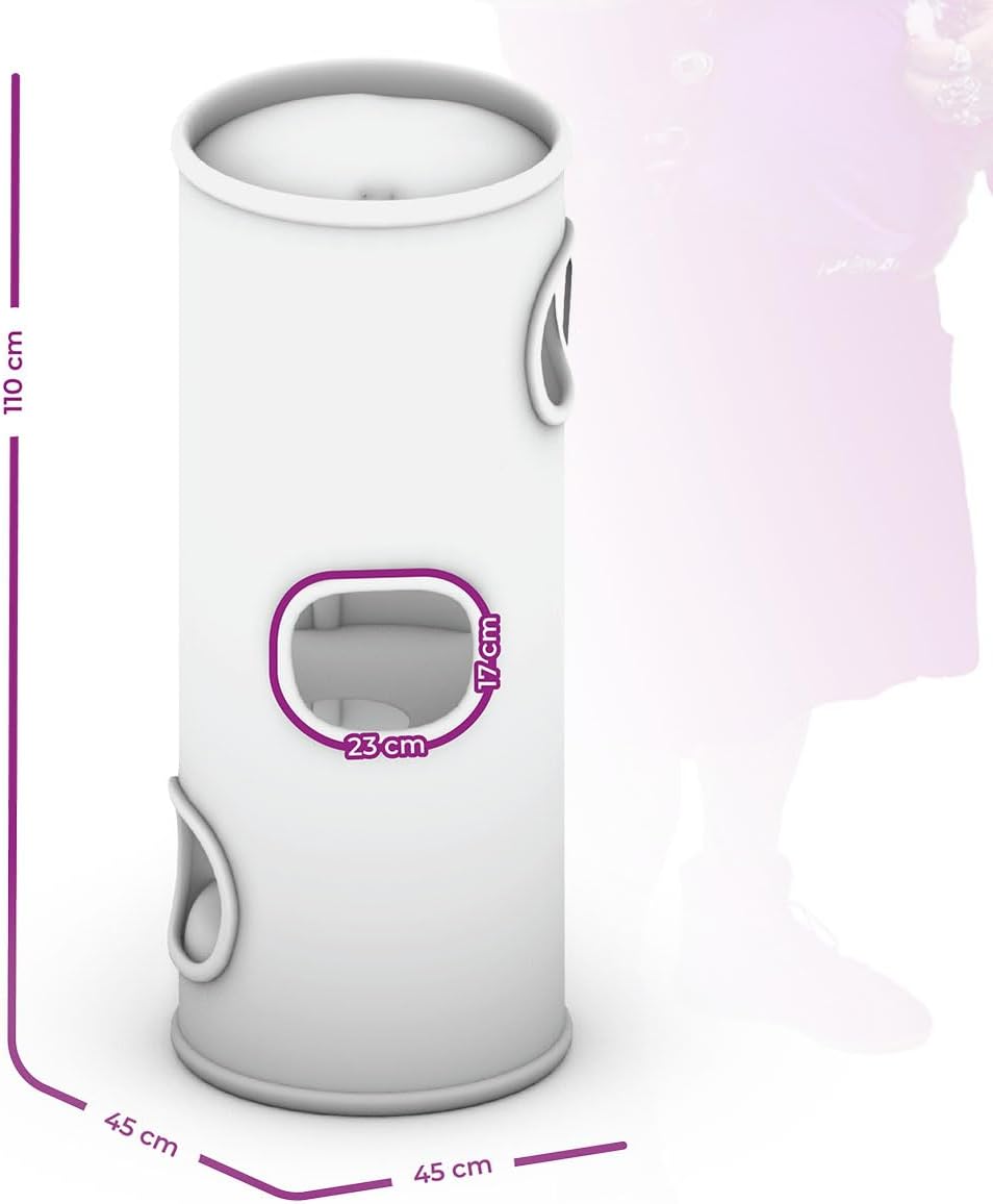Petrebels Kratztonne Dome 110 cm hoch, Ø 45 cm, extra Breit und Schwer für Ultimative Stabilität, Fa