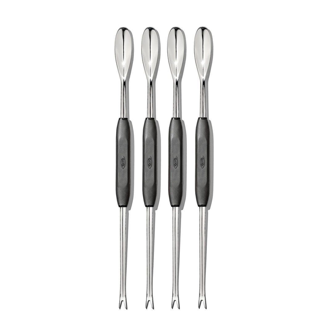 OXO Good Grips 4er-Pack Meeresfrüchtegabeln Meeresfrüchte-Picke, Meeresfrüchte-Picke