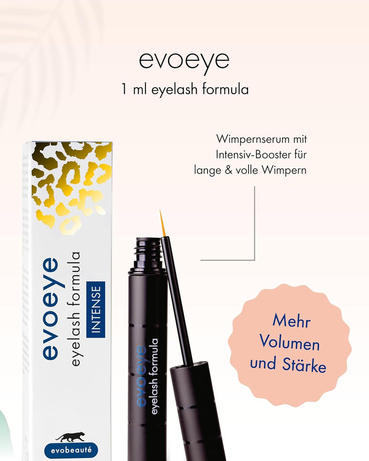 evoeye Eyelash Formula INTENSE 1 ml I Wimpernserum mit intensiv-Booster für lange & volle Wimpern in