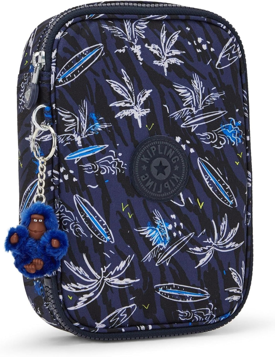 Kipling 100 Stifte, grosses Federmäppchen für bis zu 100 Stifte, 21 cm, 1,5 l, Surf Sea PRT, Surf Se