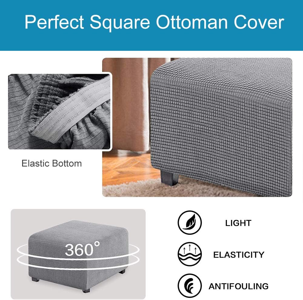 Meigeh Hocker Bezug Quadratisch Pouf copertura Hocker Abdeckung Rechteckige Pouf Abdeckung Hockerbez