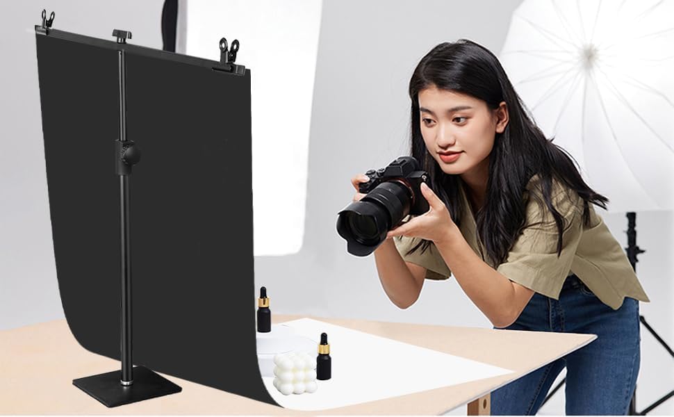 Photography Background 6 Pieces 57 x 88 cm 2 in 1 Food Flat Lay Table Top Photography Double Sided B