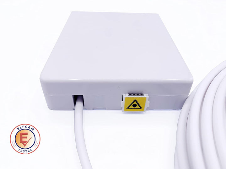 Elfcam® - 40m Glasfaserkabel, SC/APC auf SC/APC, Simplex-Monomode (Durchmesser: 4,0 mm), ausgestatte