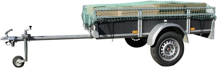 Kerbl Abdecknetz SafeNet (Grösse 6 x 3,5 m, Maschenweite 45x45 mm, für PKW-Anhänger, aus geflochtete