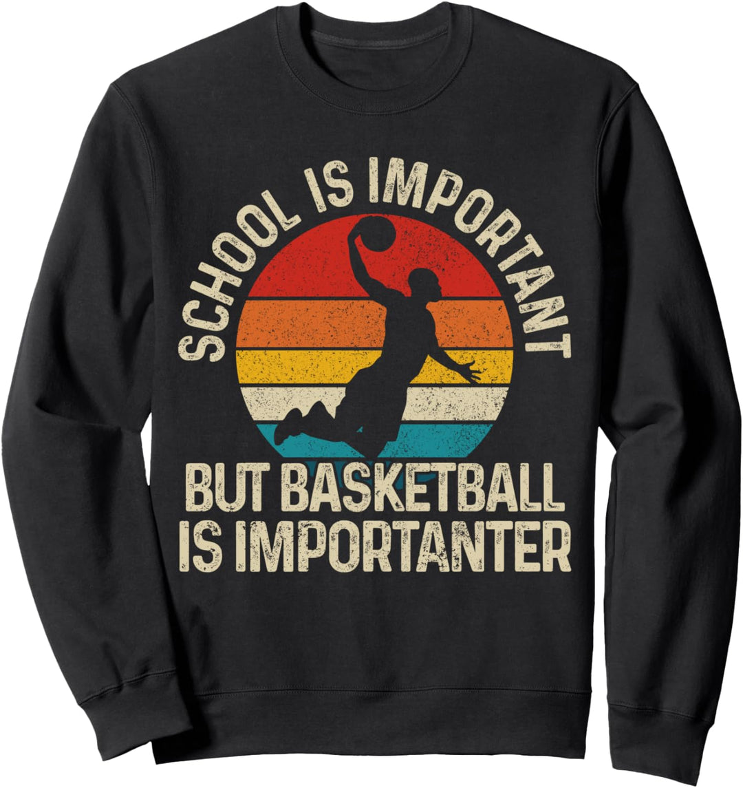 Basketball Vintage Spruch Lustig Geschenk Sweatshirt