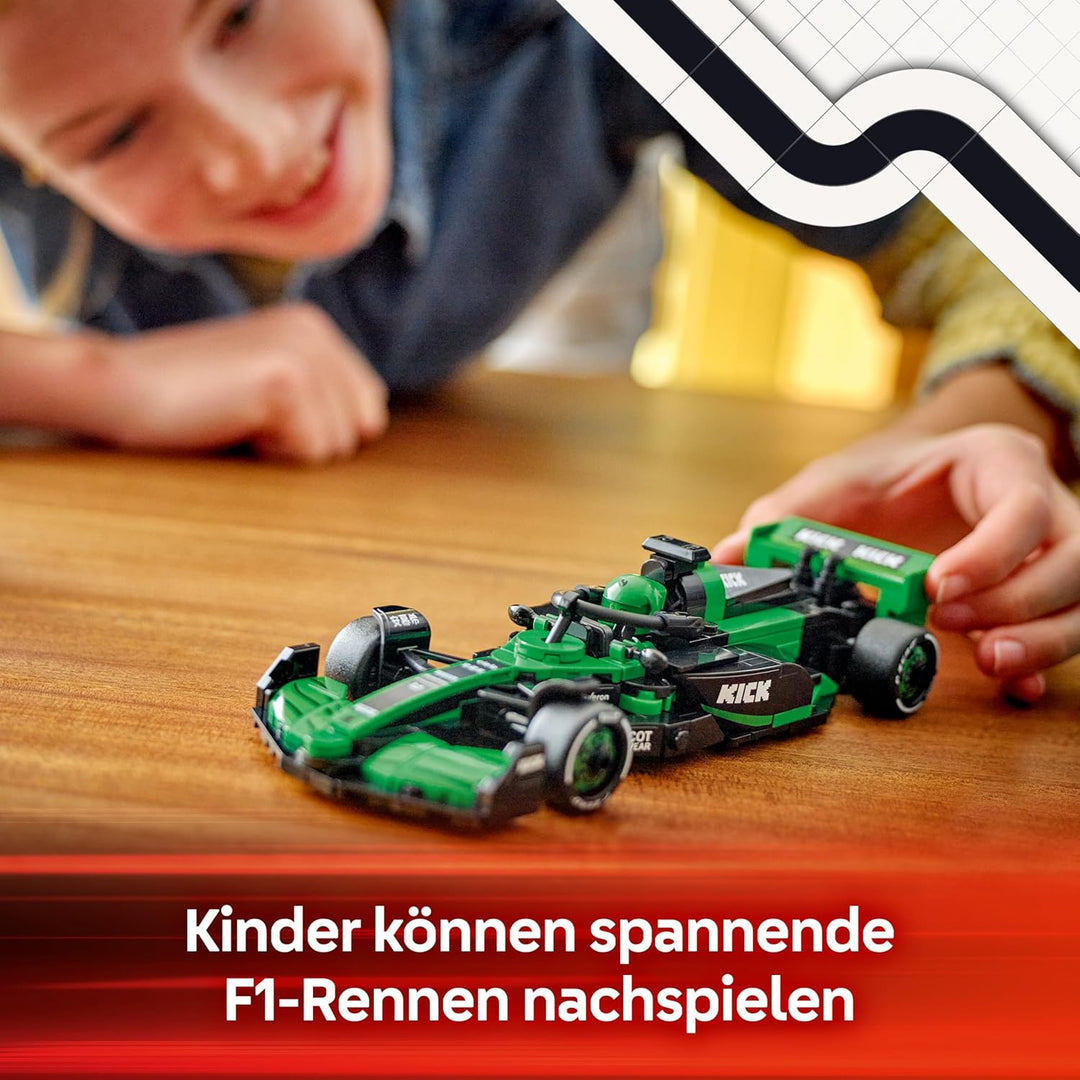 LEGO Speed Champions Kick Sauber F1 Team C44 Rennauto - Spielzeug mit Formel 1 Minifigur zum Sammeln