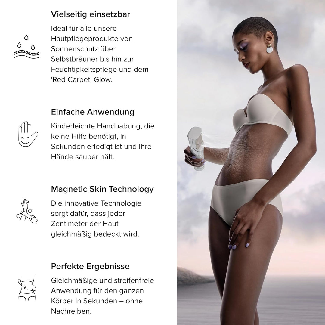 IONIQ Skincare IONIQ ONE Sprayer - streifenfreies Auftragen in drei Minuten - Magnetic Skin Technolo