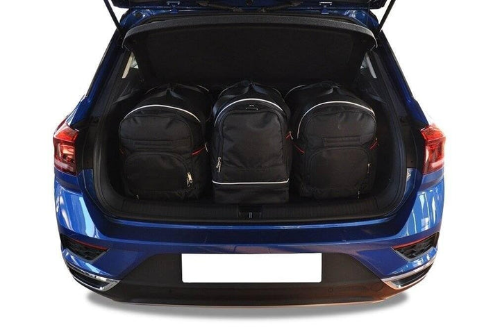 KJUST Dedizierte Kofferraumtaschen 3 STK kompatibel mit VW T-ROC I 2017+ CarBags