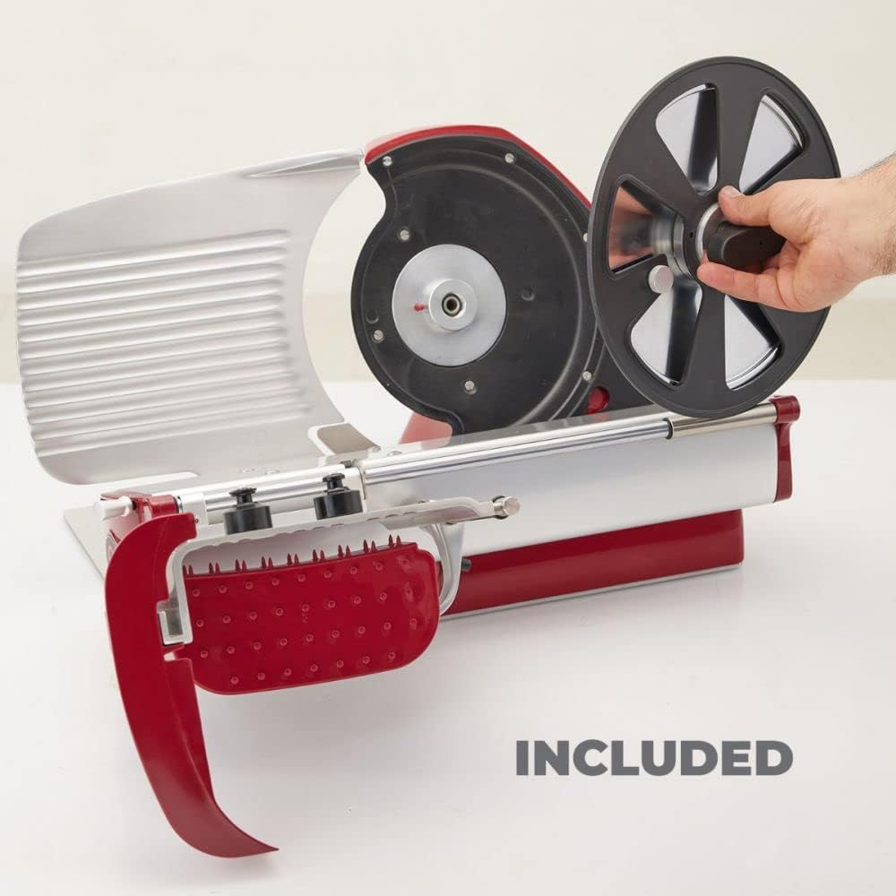 YesEatIs Berkel - Home Line 200 plus + Messer-Abnehmer (Rot)