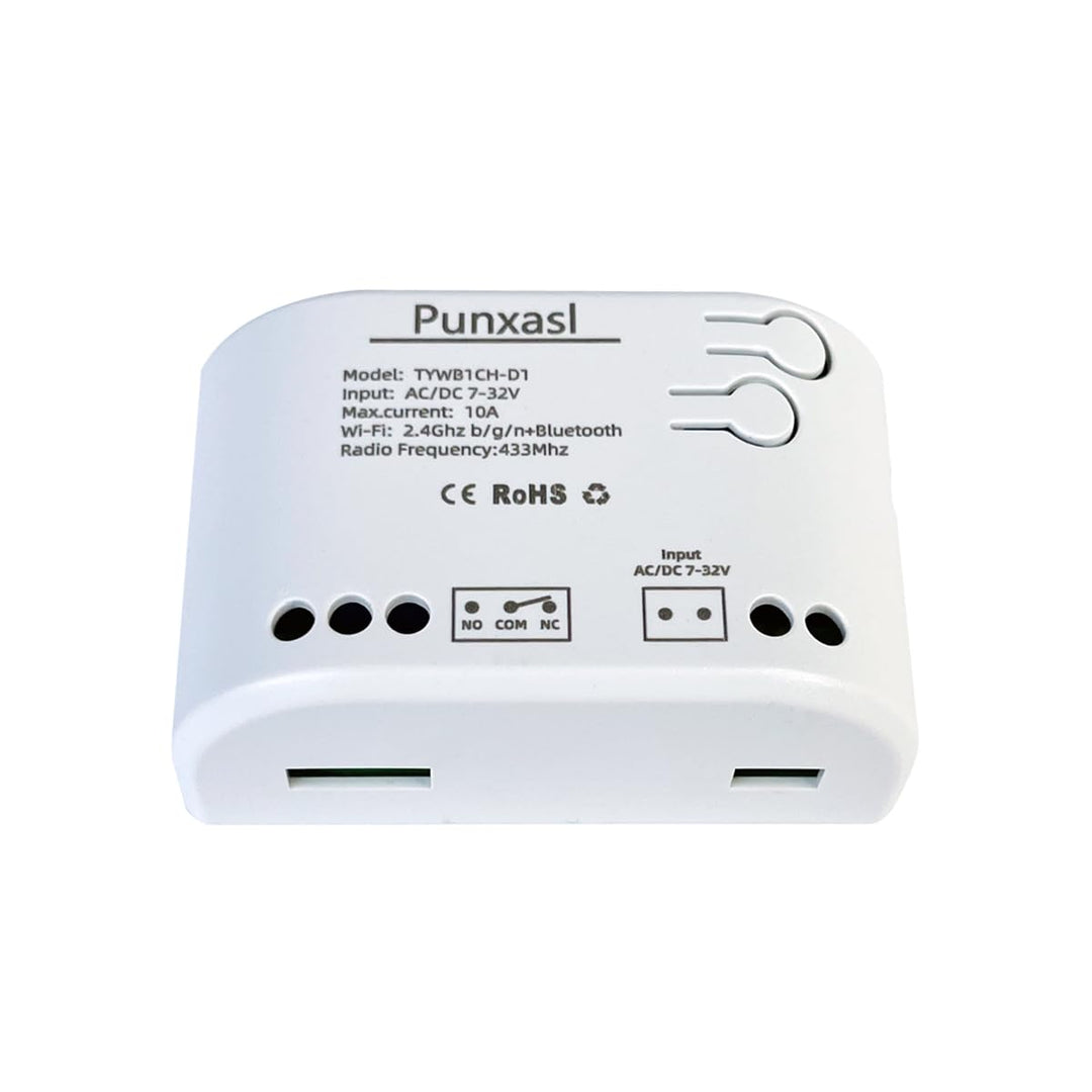 1 Kanal Wireless smart Schalter, Motorsteuerung, Trockenkontakt-Relaisschalter, RF433 MHz, Tuya USB