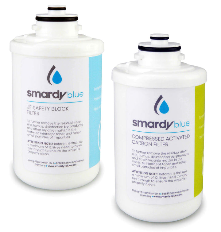 smardy 2in1 Ersatzfilter Set - Aktivkohle-Filter + Ultrafiltrations-Membran für Soda & Cool Wassersp