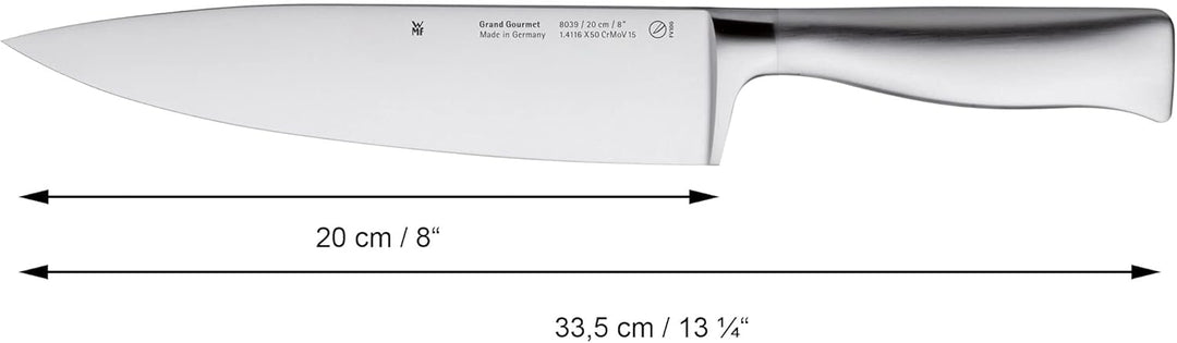 WMF Grand Gourmet Kochmesser 33,5 cm, Klinge 20 cm & Grand Gourmet Gemüsemesser 19 cm, Made in Germa