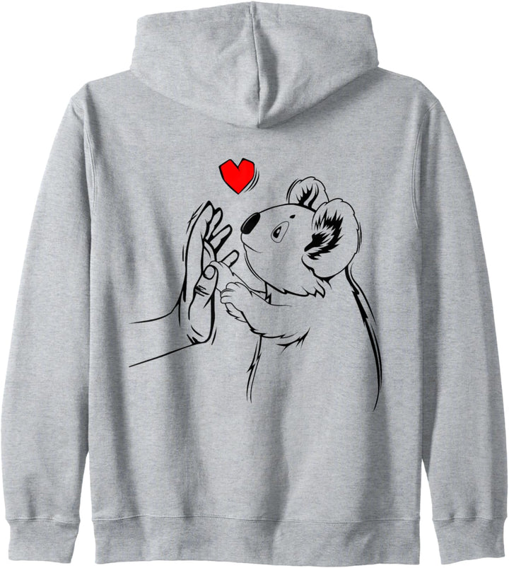 Koala Koalabär Damen Mädchen Kinder Kapuzenjacke