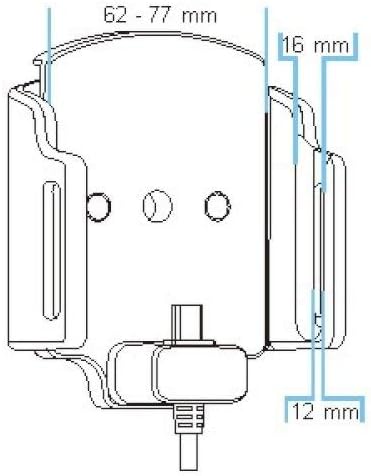 Brodit Gerätehalter 521622 | Made IN Sweden | mit Ladefunktion für Smartphones - universell einsetzb