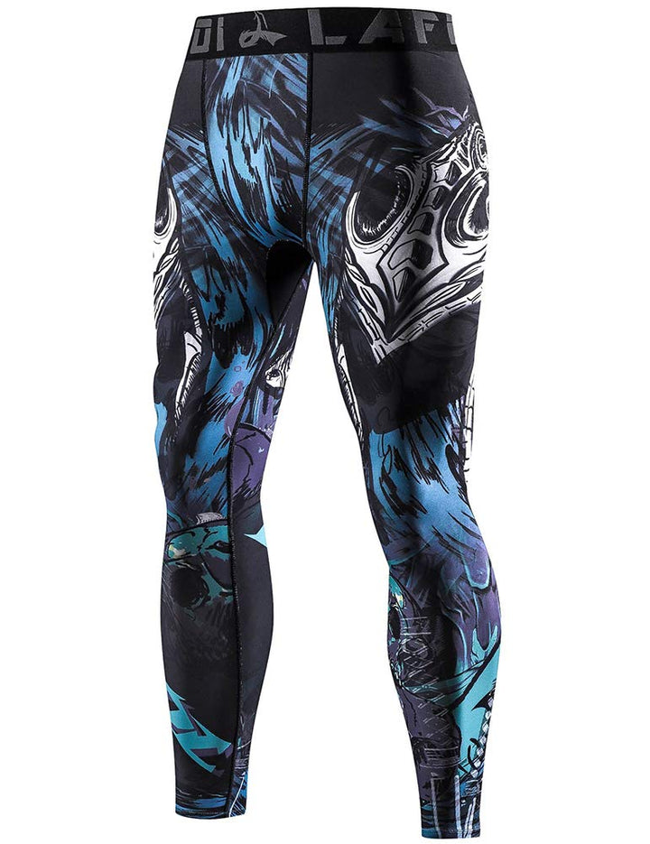 LAFROI Herren Schnelltrocknende Kompressions-Leggings-YSK08 S Commander, S Commander