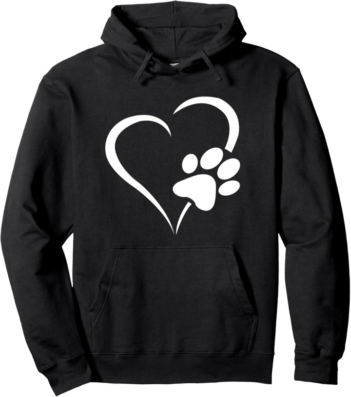 Hunde Welpen Pfoten Herz - Hundepfote Herzchen Hunde Welpe Pullover Hoodie