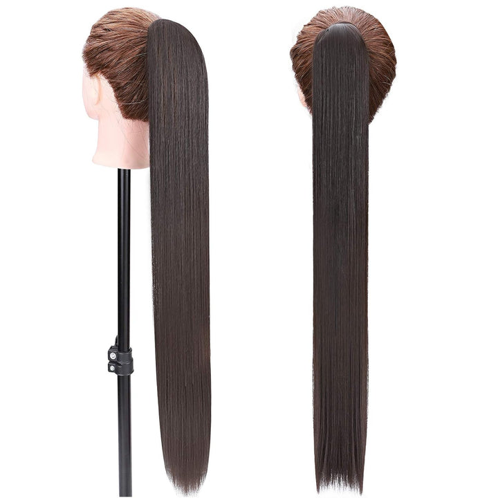 SEGO 81cm Ponytail Clip in Pferdeschwanz Extension Lang Haarteil Haarverlängerung Zopf Hair Piece Gl