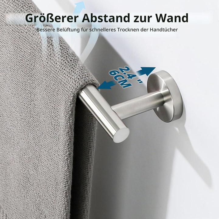 SAYAYO Handtuchhalter Wand 70CM Gästehandtuchhalter Gebürstet Wandmontage Edelstahl Handtuchstange B