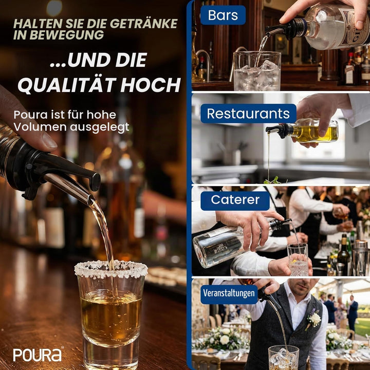 Ausgiesser Für Flaschen - Patentierter Schnellausgiesser - Wein Ausgiesser - Mid-Stopp Ausgussversch