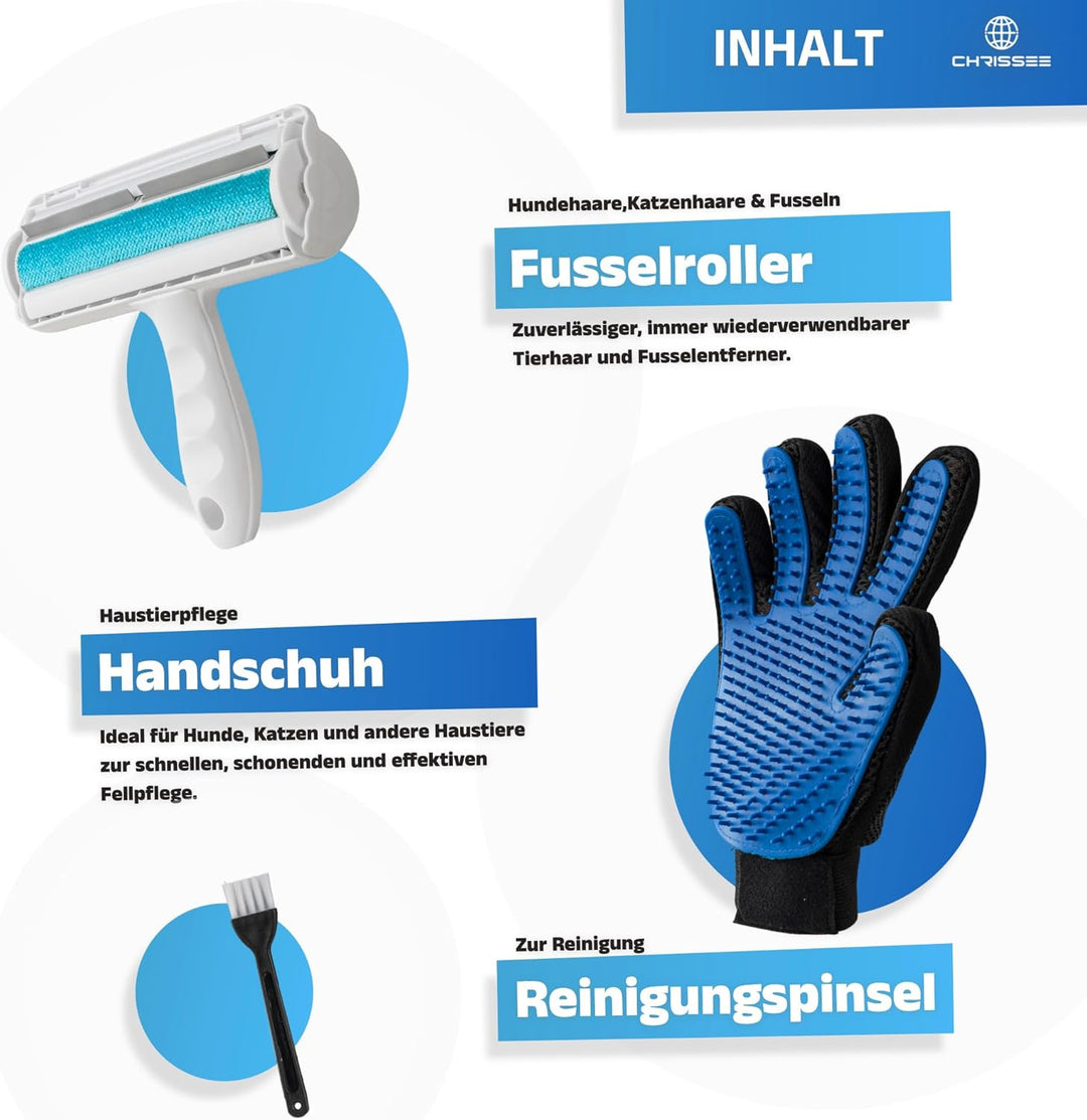 Tierhaarentferner, Hundehaare entfernen, Katzenhaare entfernen, Tierhaarbürste für Sofa, Teppich, Be