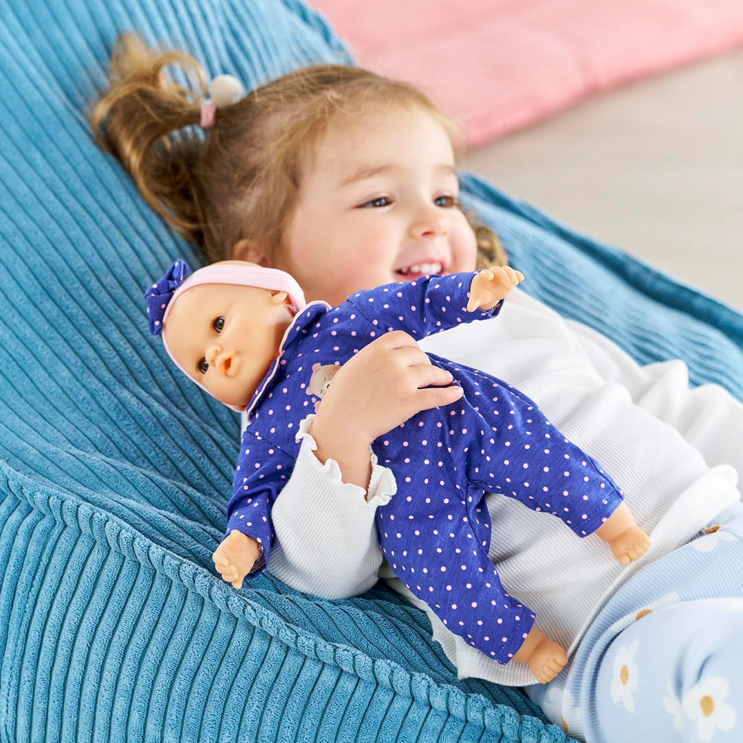 Corolle - Meine erste Babypuppe, Baby Calin Kapuzinerkresse – Bär, 30 cm, ab 18 Monate, 9000100910