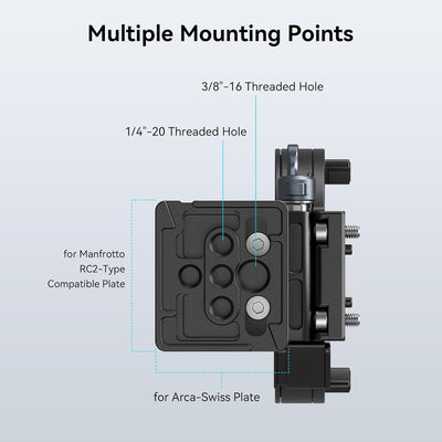 SMALLRIG Rotatable Collar Mount Plate für Sony A7CII / A7CR-Kamera, muss mit 4422/4438 verwendet Wer