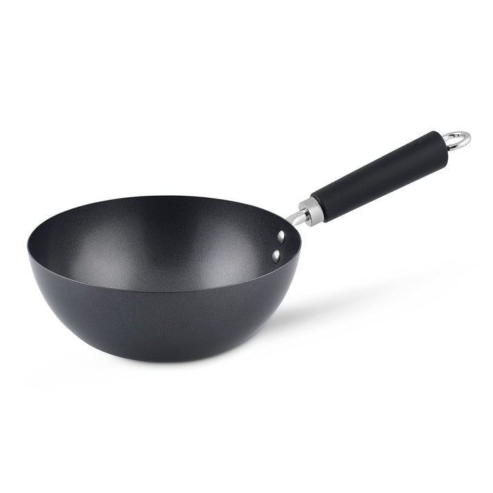 Ken Hom 20cm Carbonstahl Mini Wokpfanne Induktion mit Antihaftbeschichtung, Excellence, Hitzebeständ