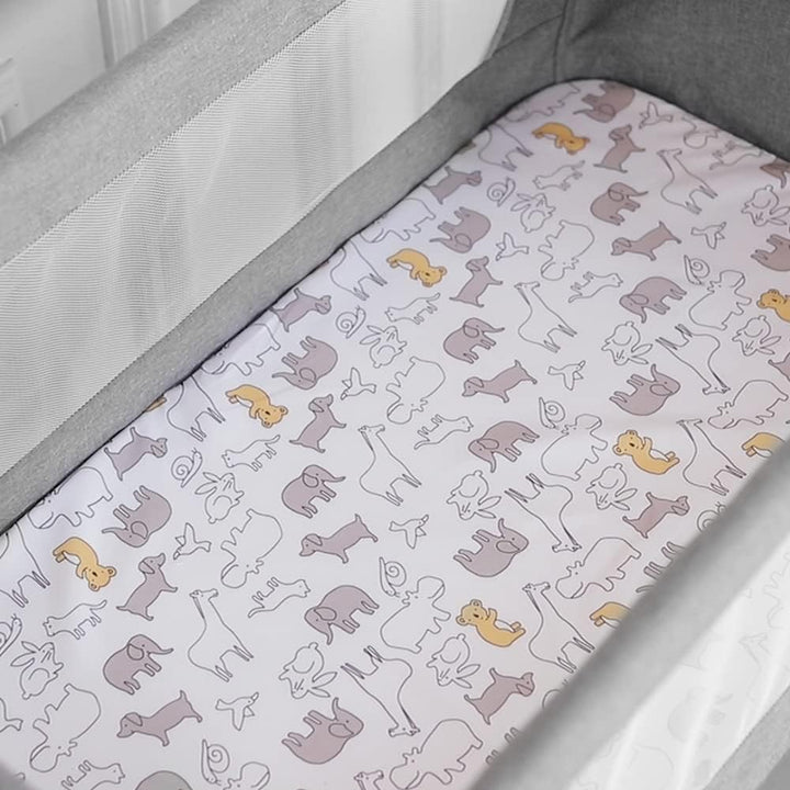 Babywiege, faltbar, tragbar, für Reisen, mit Moskitonetz, 3-in-1, höhenverstellbar + mit Matratze un