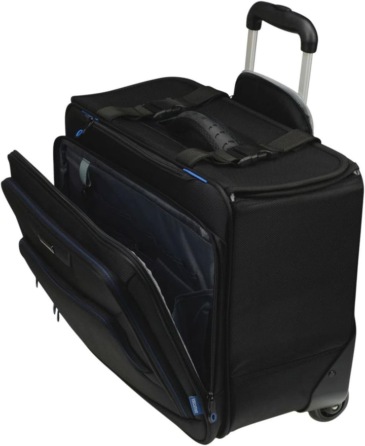 46108 Businesstrolley Pioneer, Laptoptrolley für Notebooks, Koffer mit arretierbarem Teleskoptrolley