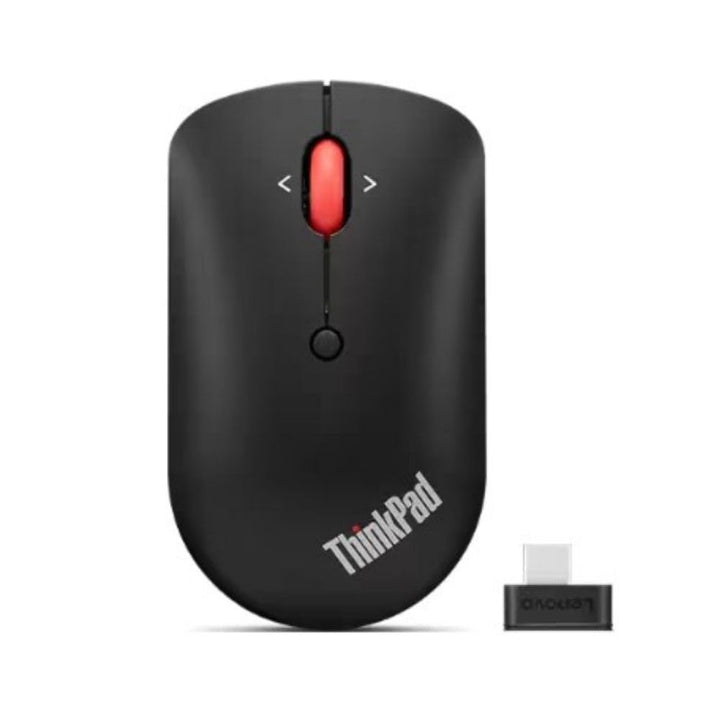 Lenovo Maus Wireless Kompakte Funkmaus mit USB-C-Empfänger 4Y51D20848 Schwarz